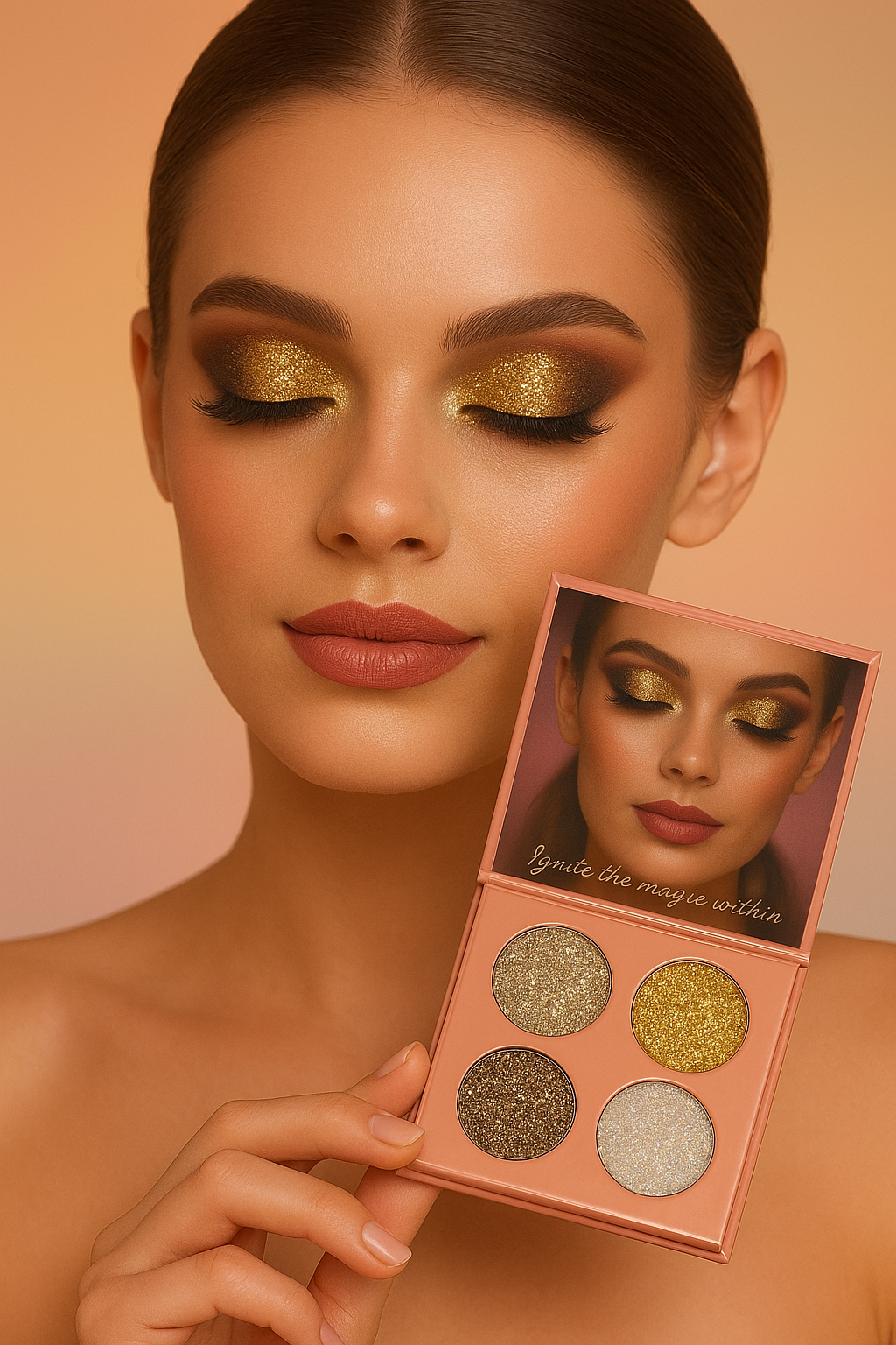 Glitter silver - Gold