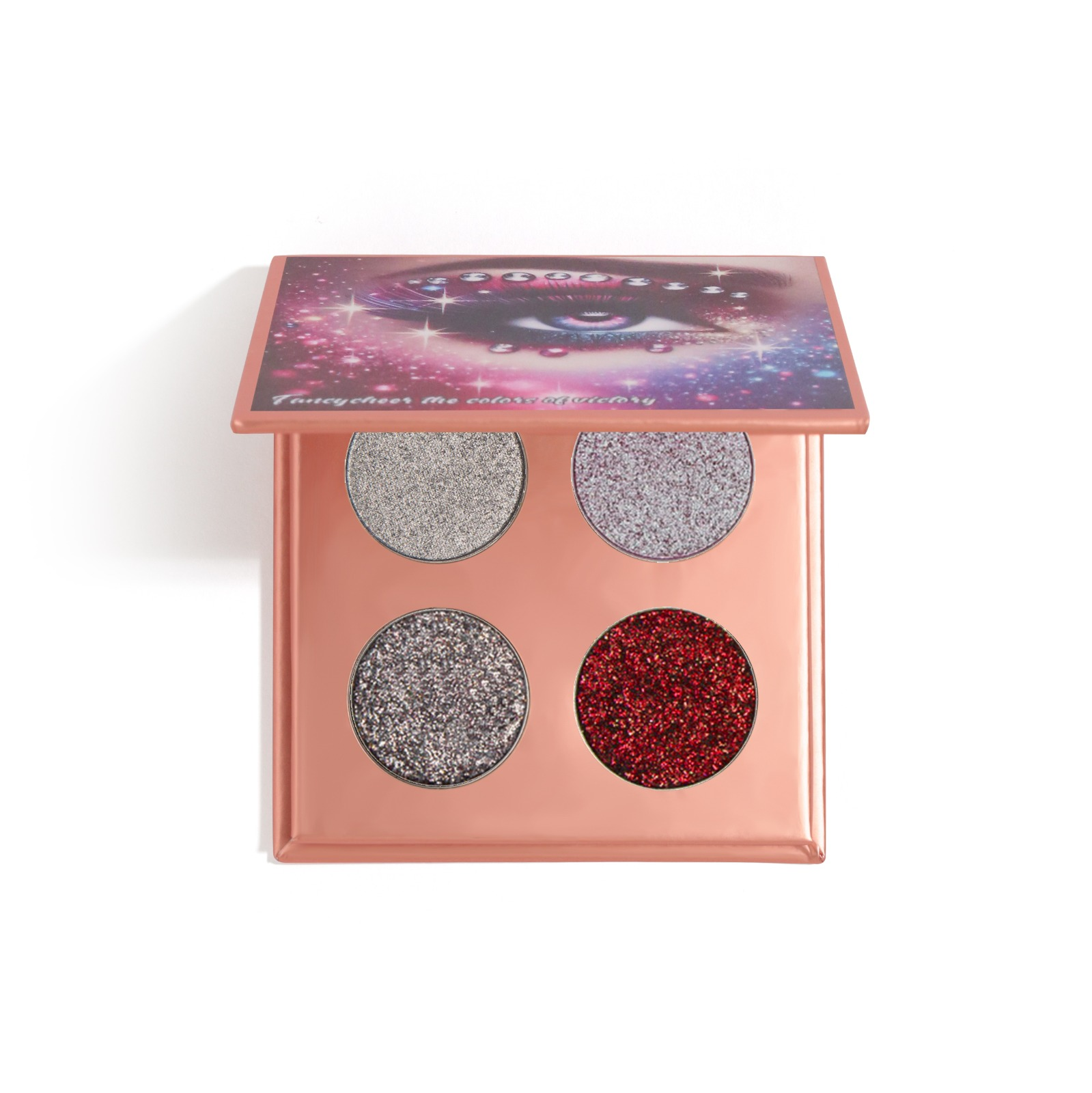 Silver & Red Glitter Palette - Eyeshadow and Glitter